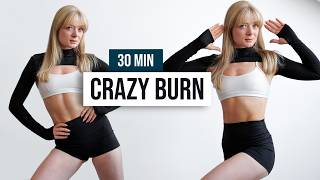 DAY 11: 30 MIN CRAZY BURN LOW IMPACT Workout - No Equipment - High Intensity - Home Workout
