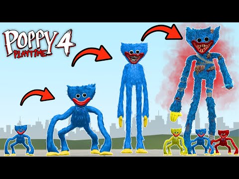 NEW EVOLUTION OF HUGGY WUGGY INJURED POPPY PLAYTIME 4 In Garry's Mod