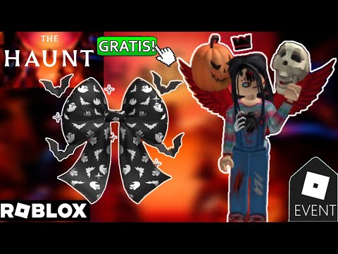 ¡COMO CONSEGUIR MOÑO Y COMPAÑEROS DE HOMBRO HALLOWEEN GRATIS!🎃💀 |EVENTO The Haunt ROBLOX