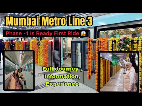 First UNDERGROUND Metro Mumbai 🤩First Ride || How To Reached ||Full  Journey  Information