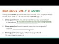 Noun Clauses with 'If' and 'Whether'