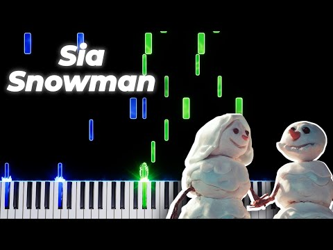 Sia - Snowman (Piano Tutorial)