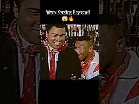 Mohammad Ali and Mike Tyson moment when they were together 🔥#boxing #miketyson #shadowboxing #shorts
