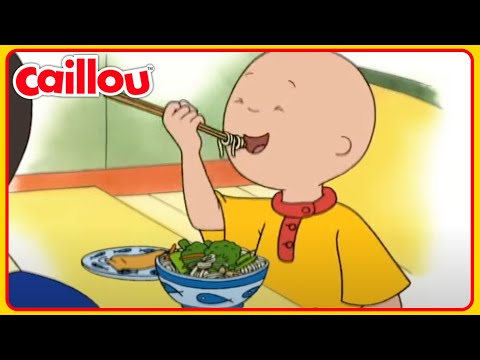 Caillou megtanulja, hogyan kell használni a pálcikát | Caillou Magyarul - WildBrain