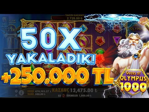 Gates Of Olympus 1000 Küçük Kasa ⚡ 50X Yakaladık ⚡ +250.000 TL  Küçük Kasa Slot Kazançları