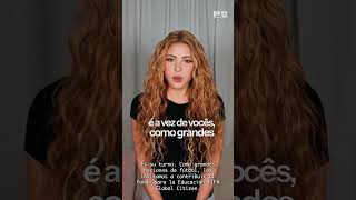 Shakira faz apelo global pela educação das crianças na Venezuela