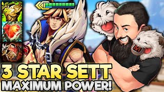 3 Star Sett - Maximum Grit Overdrive Carry!! | TFT K.O. Coliseum | Teamfight Tactics