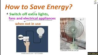 How to Save Energy?