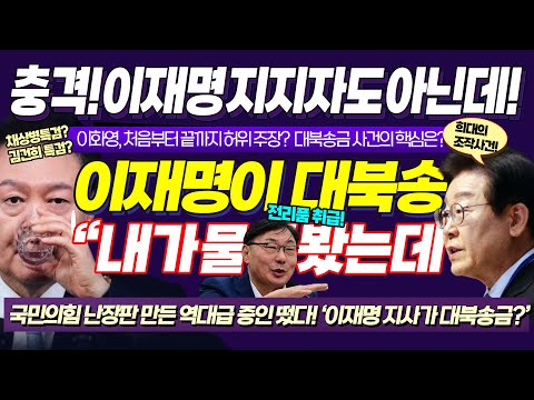 이재명 지지자도 아닌데 대박;; 국민의힘 난장판 만든 역대급 증인 떴다!! "이재명 지사가 대북송금을? 검찰 너무한다" / 닥쳐라정치