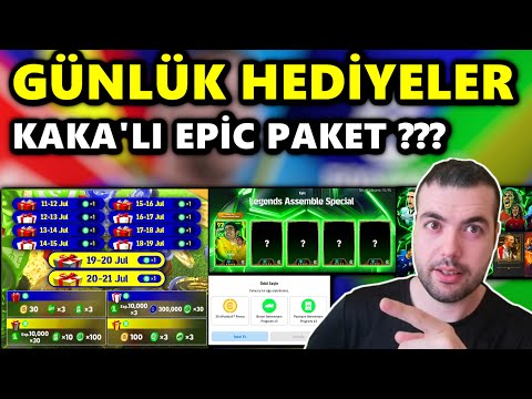 GÜNLÜK HEDİYELER 🔥(TOPLAM 220 EFOOTBALL PARASI) KAKA'LI EPİC PAKET ??? eFootball 2025 Mobile