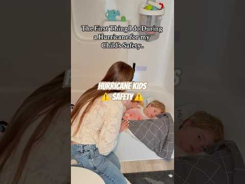 Hurricane Kids Safety #momblogger #childsafety #parenthack #hurricane #momhacks #viralshort #usa