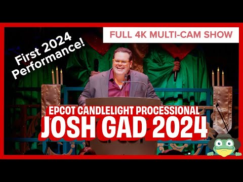 Josh Gad Narrates First EPCOT Candlelight Processional of 2024 | EPCOT Festival of the Holidays