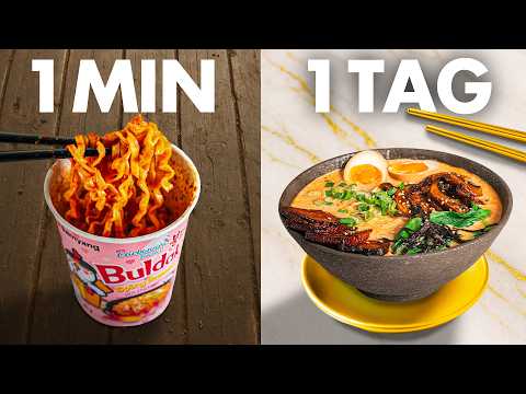 1 Minute vs 1 Stunde vs 1 Tag RAMEN 🍜⏰