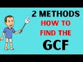Finding the Greatest Common Factor