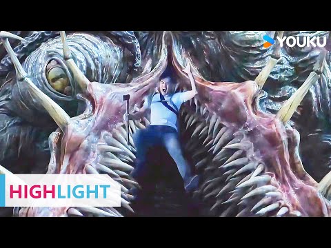 ENGSUB 最后的决战，男人为救美女和孩子和怪物同归于尽！ |【深海大鱼 Monster of the Deep】| YOUKU MOVIE | 优酷电影