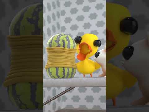 Watermelon challenge🍉🫨#humor #challenge #babyduck