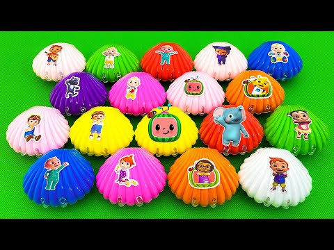 Looking For Cocomelon With Seashell Boxes, Slime Coloring. Video #ASRM
