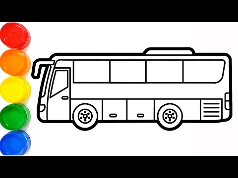 How to Draw a Simple City Bus | Step by Step Drawing Tutorial