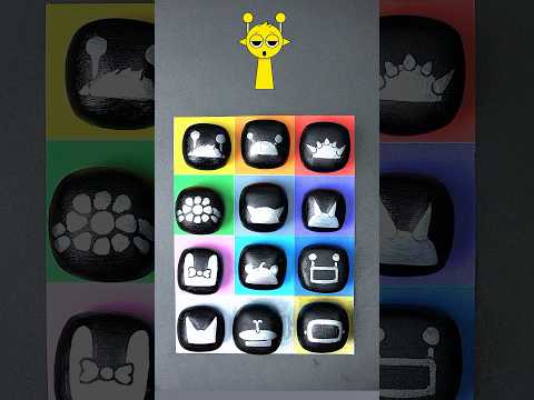 GUESS what color is hidden in the black Sprunki  buttons cubes? #sprunki #colors #colourvscolour