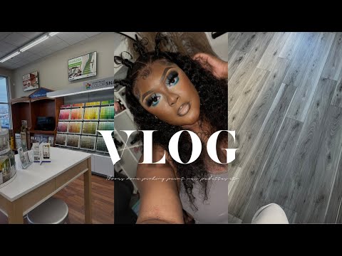 VLOG: REDECORATING MY SMALL ROOM, GOT MY FLOORS DONE, PICKING PAINT COLORS + MORE