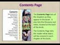 Understanding the Table of Contents and Title Page