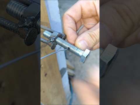 Ingenious DIY Tool Idea for Reliably and Tightly Tension Steel Wire #diy #tools #ideas #tips