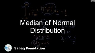 Median of Normal Distribution