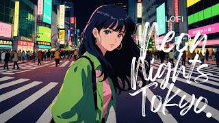 "Tokyo Spring Vibes"City Night LOFI Playlist  🎧💜 Japanese Jazzy hiphop lofi chill beats BGM mix.