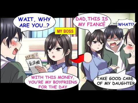 I Started a Rent-A-Boyfriend Side Job, and My Female Boss Showed Up as a Client.[Manga Dub][RomCom]