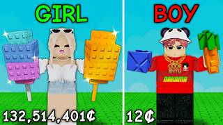 Begging as a GIRL vs BOY in Grow a Garden