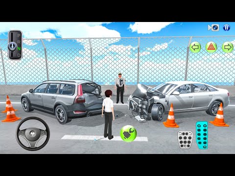 Car Crashes in New Eight Lane Highway - 3D Driving Class Police Car - 2025 Android iOS - Gameplay