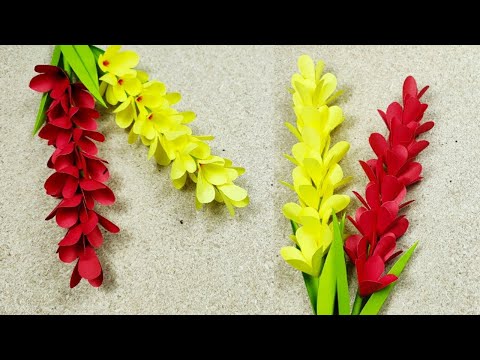 কাগজের ফুল বানানো - Beautiful Paper Flowers  !! Craft ideas with paper