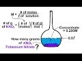 Calculating Molarity and Potassium Nitrate