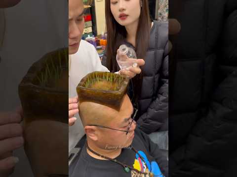 Weird hairstyle!😱 #shorts #tending #shortsfeed #tending