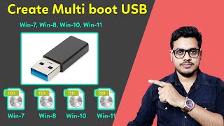 How to create multiboot USB Windows 7, 8, and 10 | Multiboot Flash drive | Media Creation Tool