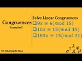 Linear Congruences and GCD Problems