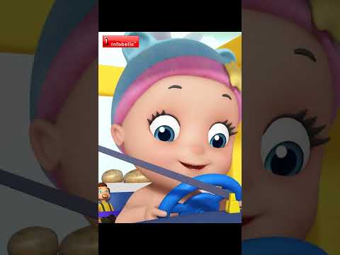 The Wheels on the Bus Goes Round and Round Baby Version | Nursery Rhymes & Baby Songs | Infobells