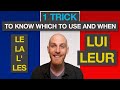 Understanding French Object Pronouns