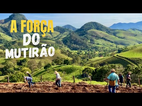 RESGATANDO O MUTIRÃO - TURMA BOA DE TRABALHO - PLANTANDO MILHO