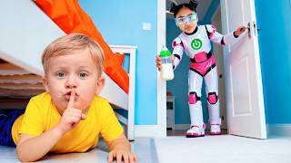 ¡Niñera Robot! Niños vs la nueva niñera