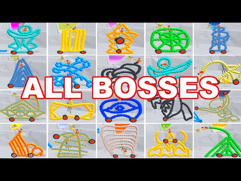 Draw Joust - All Bosses | Beating ALL BOSSES