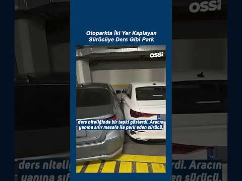 Otoparkta İki Yer Kaplayan Sürücüye Ders Gibi Park 😂