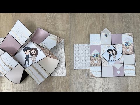 Twist and Turn Card with Envelopes | Square Folding Card Tutorial