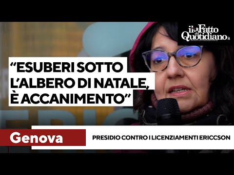 "Licenziamenti sotto l'albero, accaniti contro 8 famiglie": il presidio contro gli esuberi Ericsson