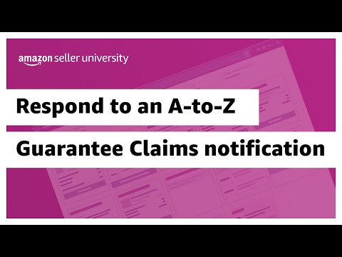 Respond to an A-to-z Guarantee Claims notification