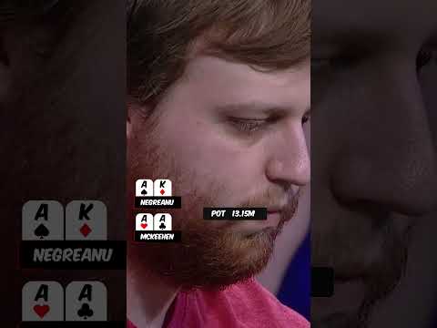 Can Daniel Negreanu SEE HIS CARDS?!? 👀 #shorts #poker