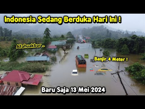 BARU SAJA Banjir Dahsyat Hanyutkan Pemukiman, Kendaraan & Rumah Ambruk! Banjir Konawe Utara Hari Ini