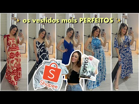 Compras LOVITO os vestidos mais LINDOS de verão da LOVITO compras SHOPEE frete grátis