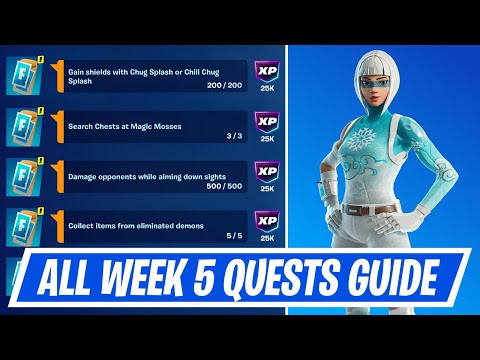 Fortnite Complete Week 5 Quests - How to EASILY Complete Week 5 Challenges in Chapter 6 Season 1