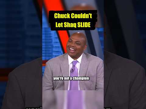 Chuck Couldn't Let Shaq SLIDE